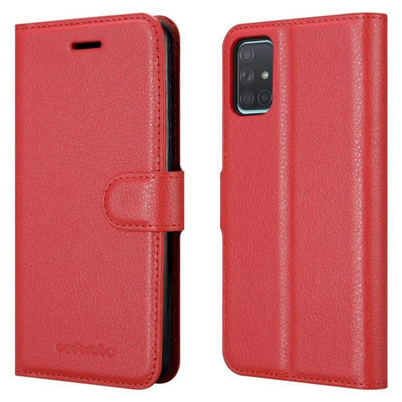 Cadorabo Hülle kompatibel mit Samsung Galaxy A71 5G Schutzhülle mit Magnetverschluss, Standfunktion und Kartenfach