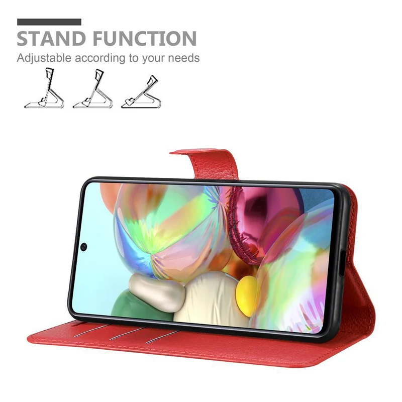 Cadorabo Hülle kompatibel mit Samsung Galaxy A71 5G Schutzhülle mit Magnetverschluss, Standfunktion und Kartenfach