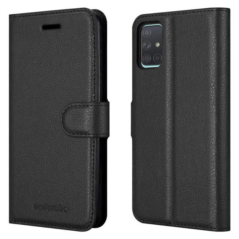 Cadorabo Hülle kompatibel mit Samsung Galaxy A71 5G Schutzhülle mit Magnetverschluss, Standfunktion und Kartenfach