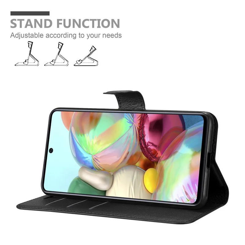 Cadorabo Hülle kompatibel mit Samsung Galaxy A71 5G Schutzhülle mit Magnetverschluss, Standfunktion und Kartenfach