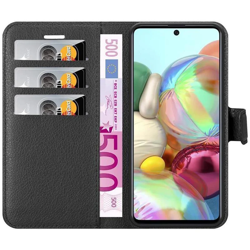 Cadorabo Hülle kompatibel mit Samsung Galaxy A71 5G Schutzhülle mit Magnetverschluss, Standfunktion und Kartenfach