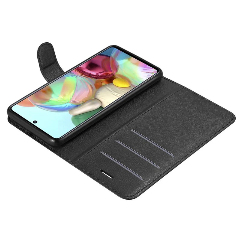 Cadorabo Hülle kompatibel mit Samsung Galaxy A71 5G Schutzhülle mit Magnetverschluss, Standfunktion und Kartenfach