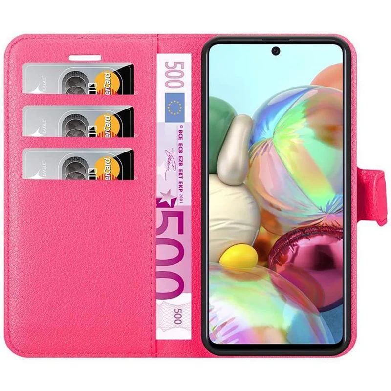 Cadorabo Hülle kompatibel mit Samsung Galaxy A71 5G Schutzhülle mit Magnetverschluss, Standfunktion und Kartenfach