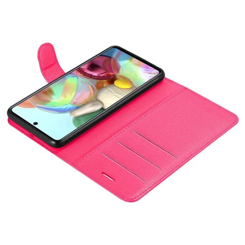 Cadorabo Hülle kompatibel mit Samsung Galaxy A71 5G Schutzhülle mit Magnetverschluss, Standfunktion und Kartenfach