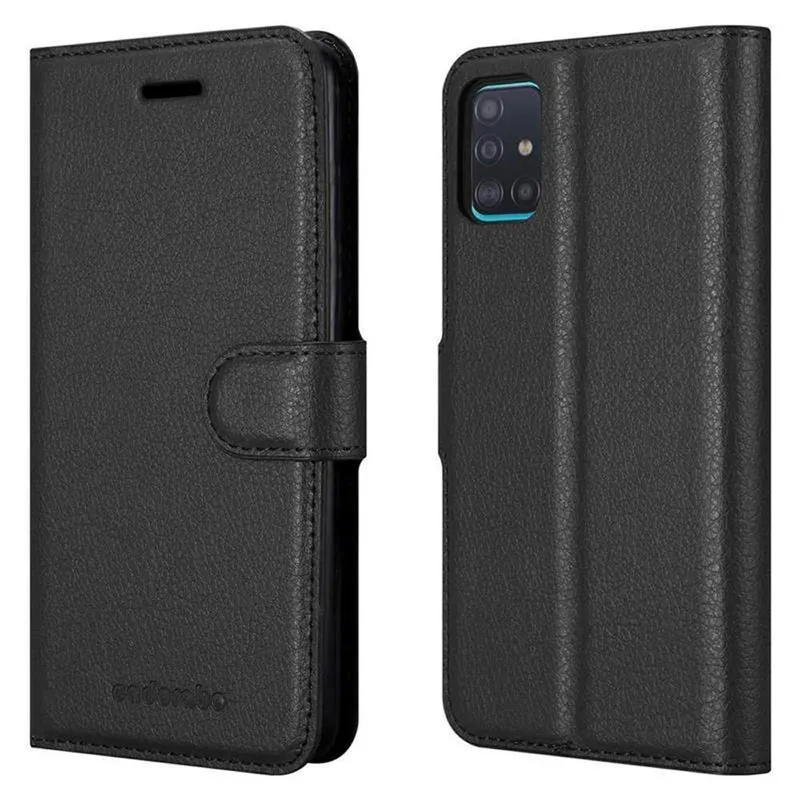 Cadorabo Hülle kompatibel mit Samsung Galaxy A51 5G Schutzhülle mit Magnetverschluss, Standfunktion und Kartenfach