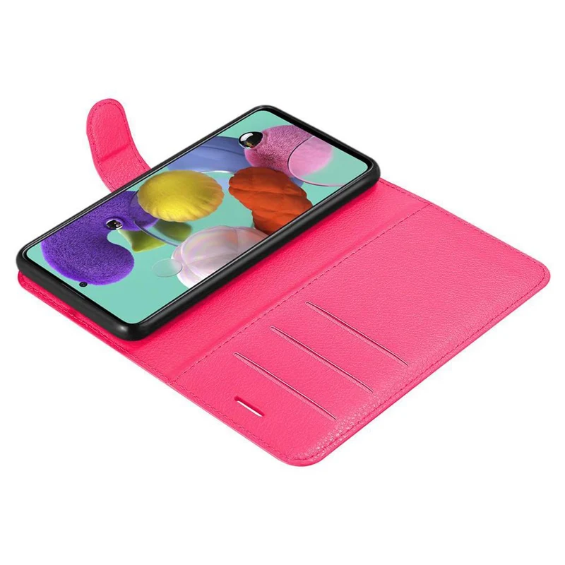 Cadorabo Hülle kompatibel mit Samsung Galaxy A51 5G Schutzhülle mit Magnetverschluss, Standfunktion und Kartenfach
