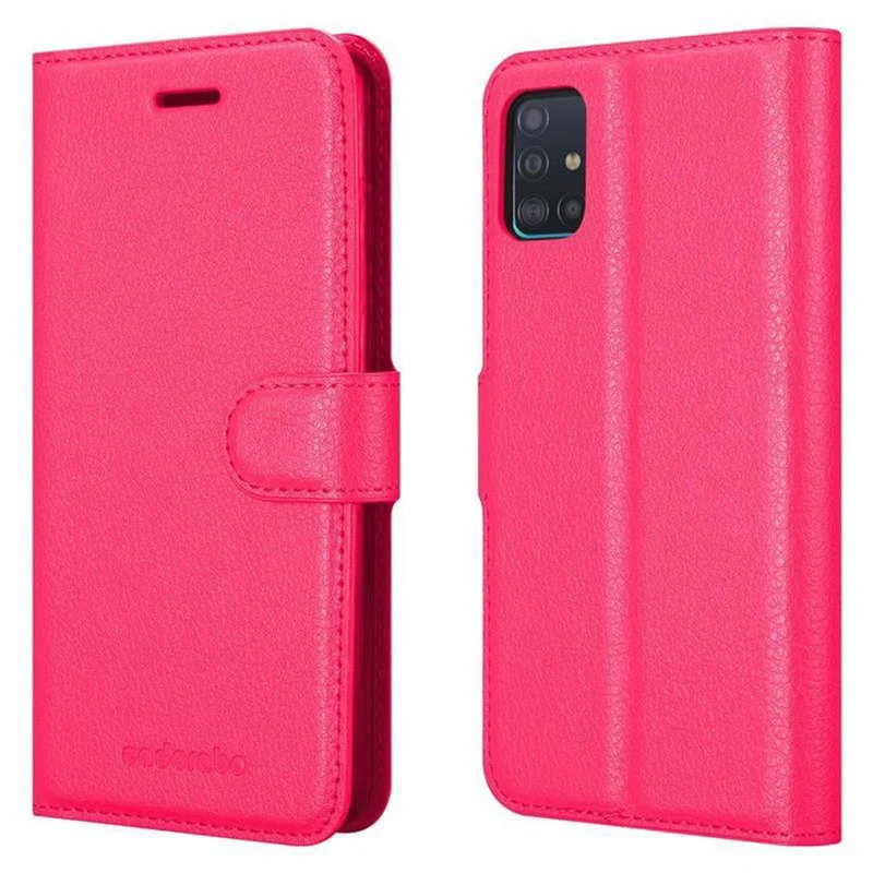 Cadorabo Hülle kompatibel mit Samsung Galaxy A51 5G Schutzhülle mit Magnetverschluss, Standfunktion und Kartenfach