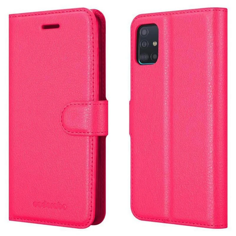 Cadorabo Hülle kompatibel mit Samsung Galaxy A51 5G Schutzhülle mit Magnetverschluss, Standfunktion und Kartenfach