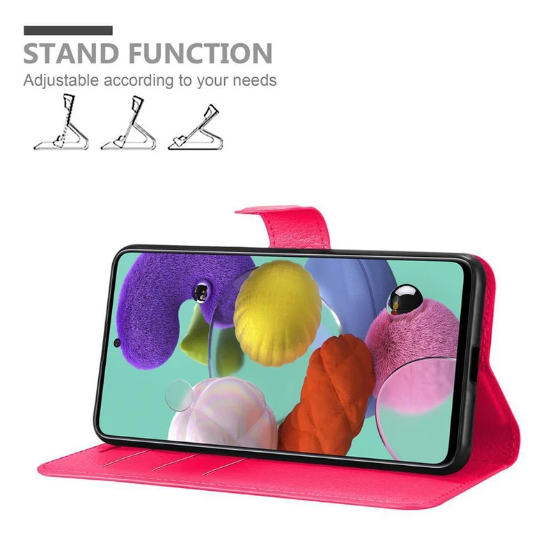 Cadorabo Hülle kompatibel mit Samsung Galaxy A51 5G Schutzhülle mit Magnetverschluss, Standfunktion und Kartenfach