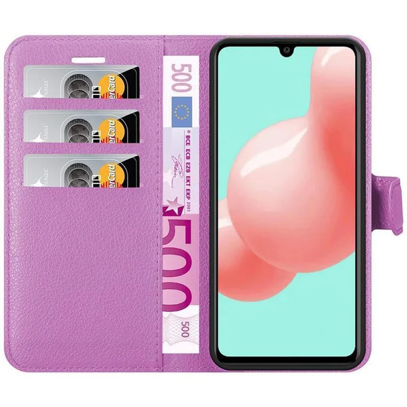 Cadorabo Hülle kompatibel mit Samsung Galaxy A41 Schutzhülle mit Magnetverschluss, Standfunktion und Kartenfach