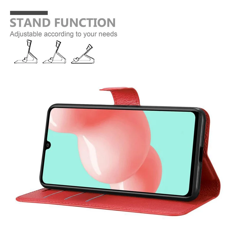 Cadorabo Hülle kompatibel mit Samsung Galaxy A41 Schutzhülle mit Magnetverschluss, Standfunktion und Kartenfach