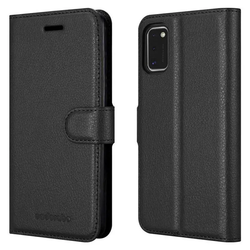 Cadorabo Hülle kompatibel mit Samsung Galaxy A41 Schutzhülle mit Magnetverschluss, Standfunktion und Kartenfach