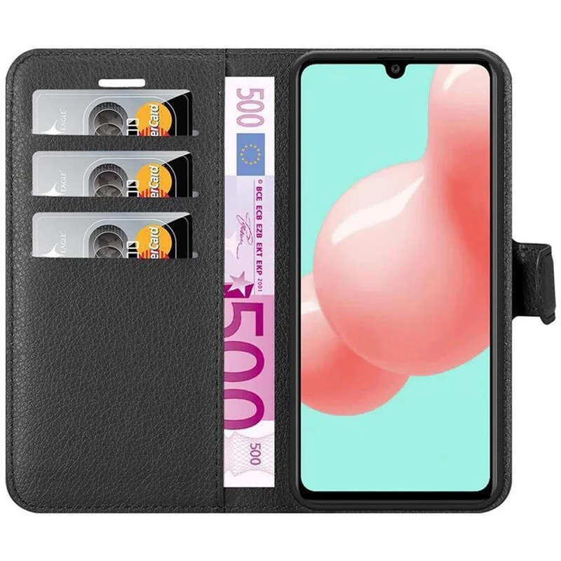 Cadorabo Hülle kompatibel mit Samsung Galaxy A41 Schutzhülle mit Magnetverschluss, Standfunktion und Kartenfach