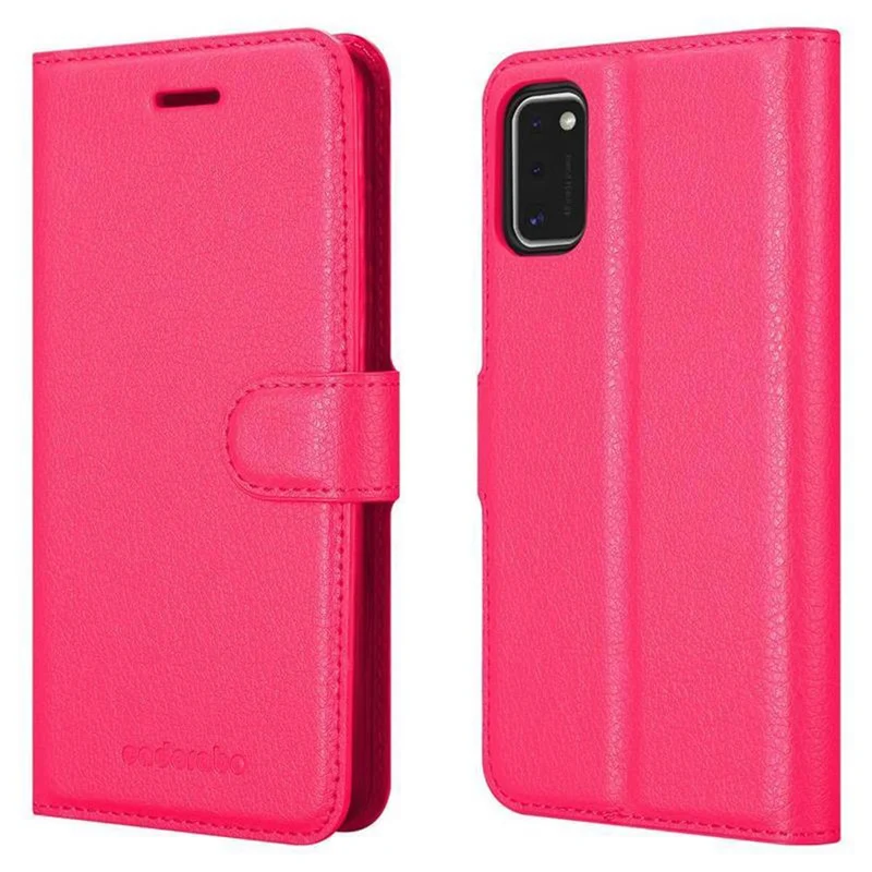 Cadorabo Hülle kompatibel mit Samsung Galaxy A41 Schutzhülle mit Magnetverschluss, Standfunktion und Kartenfach
