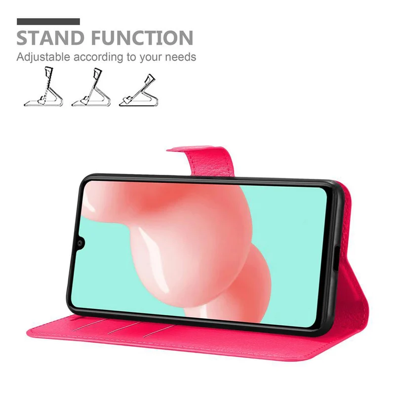 Cadorabo Hülle kompatibel mit Samsung Galaxy A41 Schutzhülle mit Magnetverschluss, Standfunktion und Kartenfach