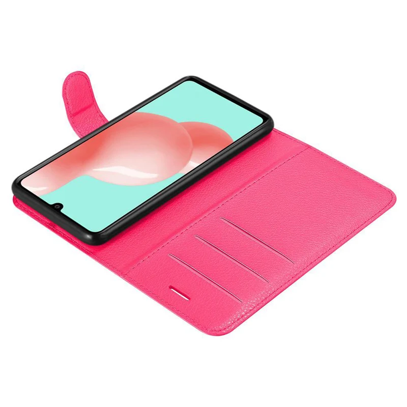 Cadorabo Hülle kompatibel mit Samsung Galaxy A41 Schutzhülle mit Magnetverschluss, Standfunktion und Kartenfach