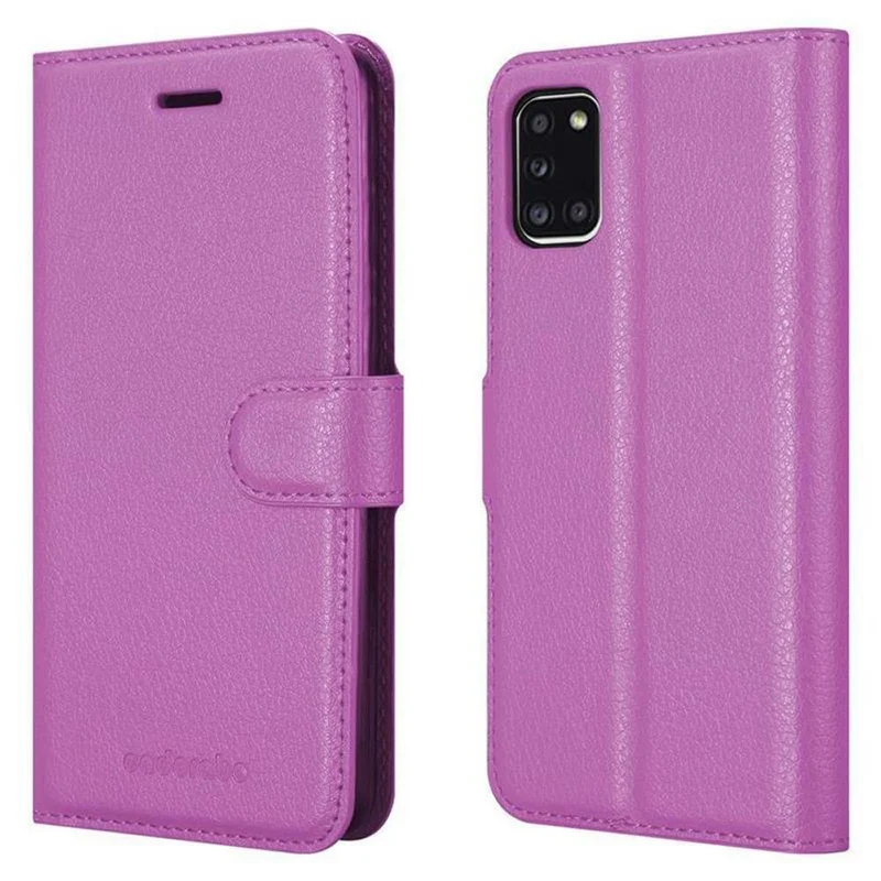 Cadorabo Hülle kompatibel mit Samsung Galaxy A31 Schutzhülle mit Magnetverschluss, Standfunktion und Kartenfach