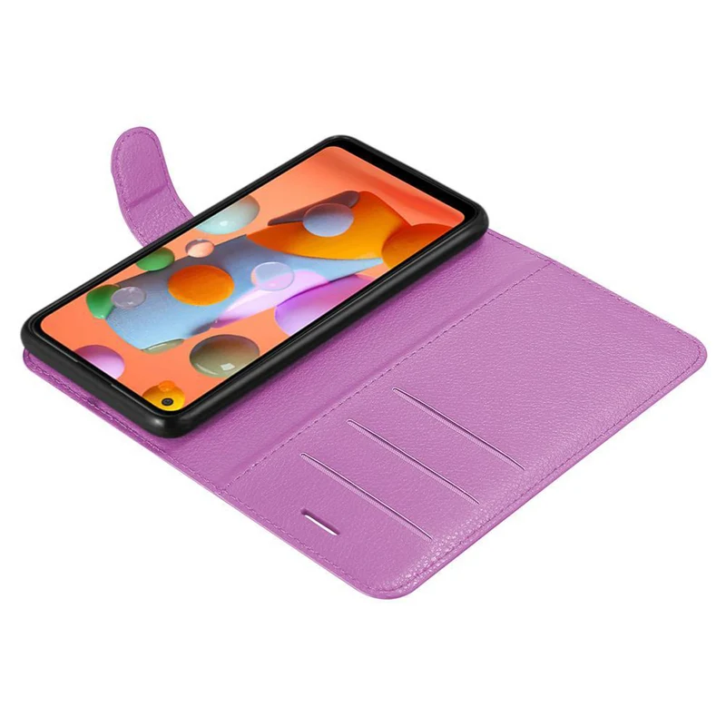Cadorabo Hülle kompatibel mit Samsung Galaxy A11 / M11 Schutzhülle mit Magnetverschluss, Standfunktion und Kartenfach