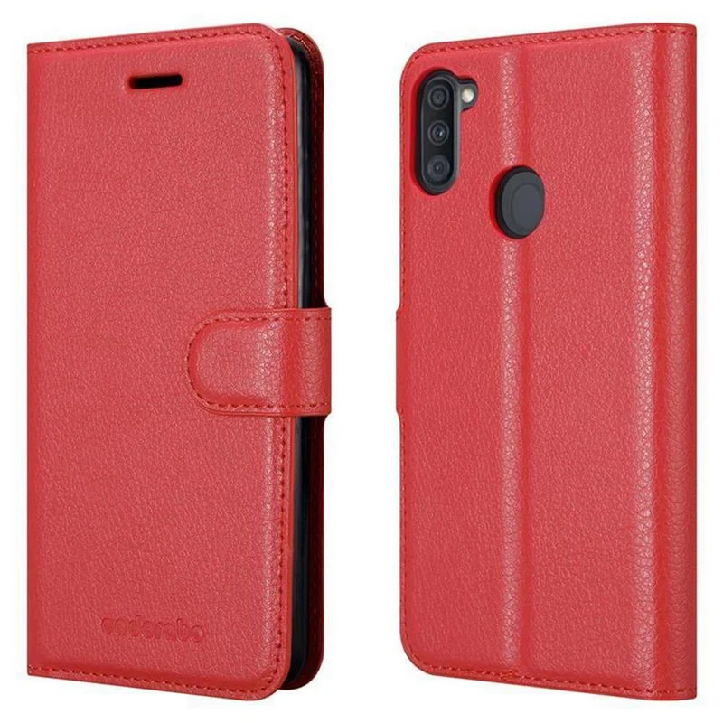 Cadorabo Hülle kompatibel mit Samsung Galaxy A11 / M11 Schutzhülle mit Magnetverschluss, Standfunktion und Kartenfach