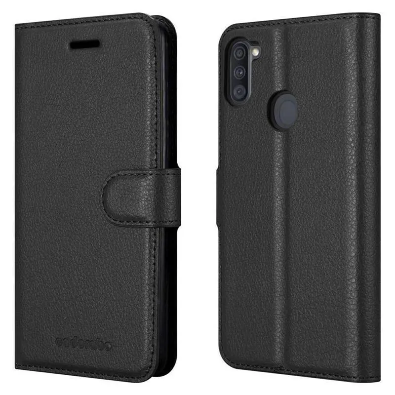 Cadorabo Hülle kompatibel mit Samsung Galaxy A11 / M11 Schutzhülle mit Magnetverschluss, Standfunktion und Kartenfach