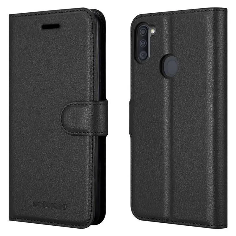 Cadorabo Hülle kompatibel mit Samsung Galaxy A11 / M11 Schutzhülle mit Magnetverschluss, Standfunktion und Kartenfach