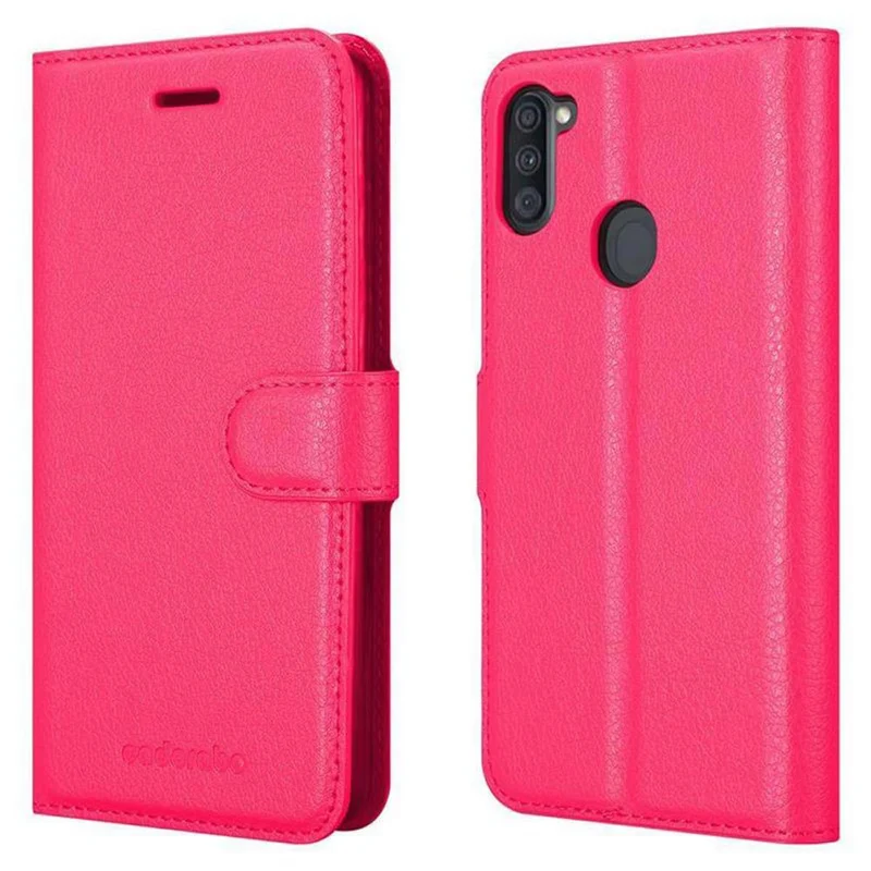 Cadorabo Hülle kompatibel mit Samsung Galaxy A11 / M11 Schutzhülle mit Magnetverschluss, Standfunktion und Kartenfach