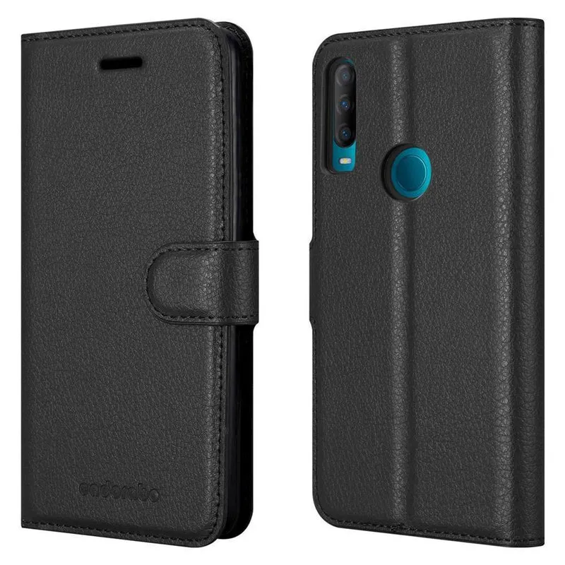 Cadorabo Hülle kompatibel mit Alcatel 1S 2020 Schutzhülle mit Magnetverschluss, Standfunktion und Kartenfach