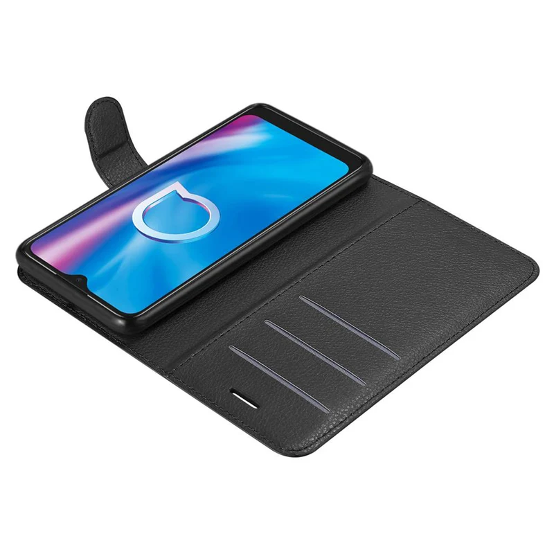 Cadorabo Hülle kompatibel mit Alcatel 1S 2020 Schutzhülle mit Magnetverschluss, Standfunktion und Kartenfach