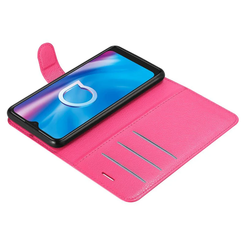 Cadorabo Hülle kompatibel mit Alcatel 1S 2020 Schutzhülle mit Magnetverschluss, Standfunktion und Kartenfach
