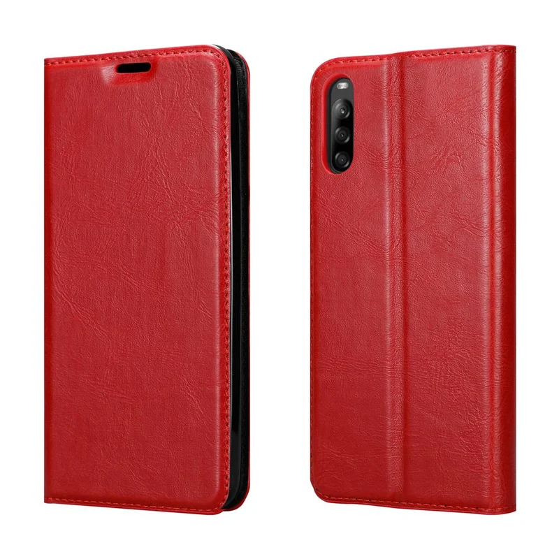 Cadorabo Hülle kompatibel mit Sony Xperia L4 Schutzhülle mit Magnetverschluss, Standfunktion und Kartenfach