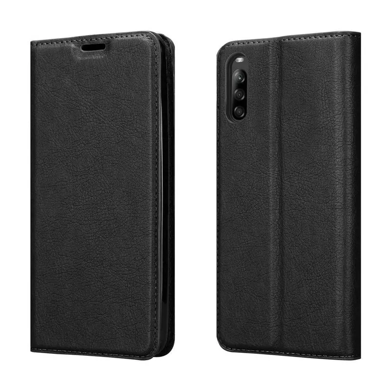 Cadorabo Hülle kompatibel mit Sony Xperia L4 Schutzhülle mit Magnetverschluss, Standfunktion und Kartenfach