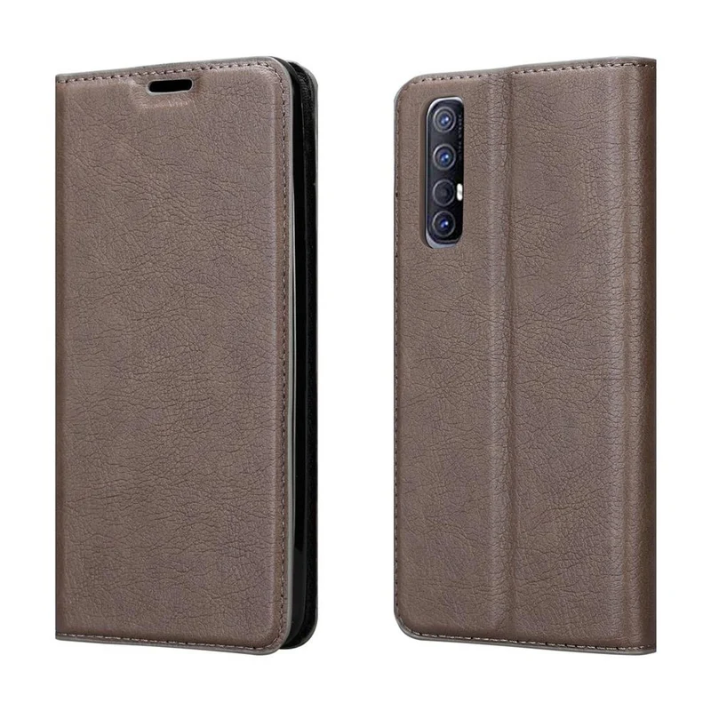 Cadorabo Hülle kompatibel mit Oppo FIND X2 PRO Schutzhülle mit Magnetverschluss, Standfunktion und Kartenfach