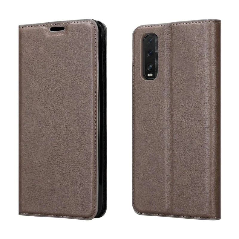 Cadorabo Hülle kompatibel mit Oppo FIND X2 Schutzhülle mit Magnetverschluss, Standfunktion und Kartenfach