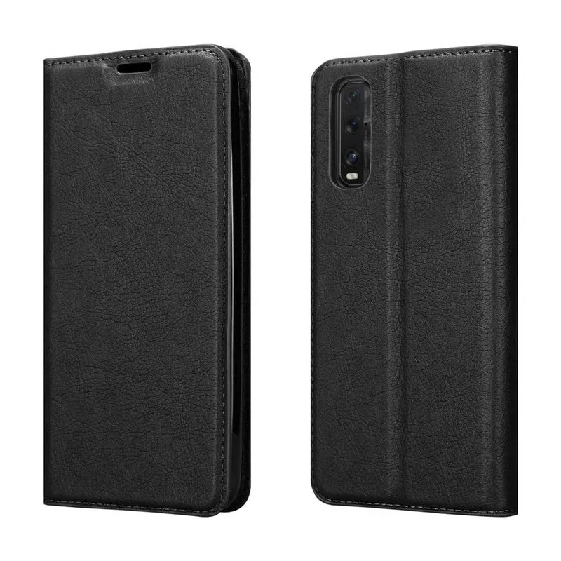 Cadorabo Hülle kompatibel mit Oppo FIND X2 Schutzhülle mit Magnetverschluss, Standfunktion und Kartenfach