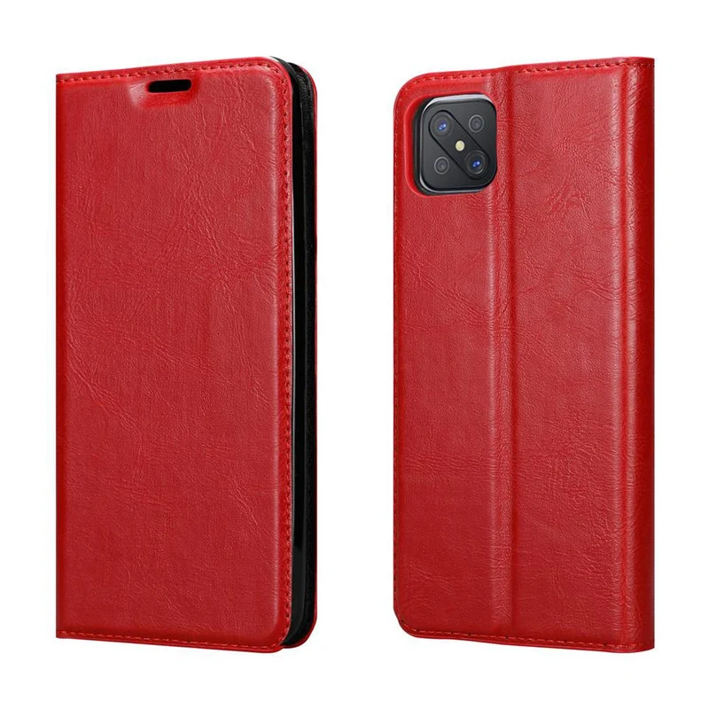 Cadorabo Hülle kompatibel mit Oppo A92s Schutzhülle mit Magnetverschluss, Standfunktion und Kartenfach
