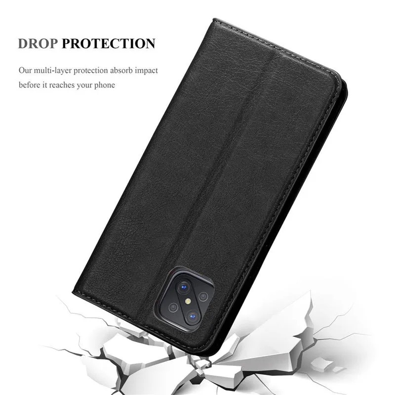 Cadorabo Hülle kompatibel mit Oppo A92s Schutzhülle mit Magnetverschluss, Standfunktion und Kartenfach