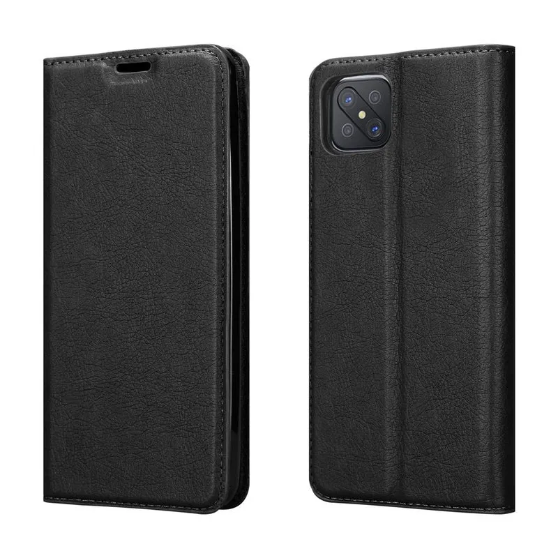 Cadorabo Hülle kompatibel mit Oppo A92s Schutzhülle mit Magnetverschluss, Standfunktion und Kartenfach