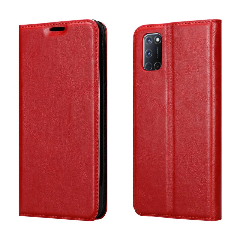 Cadorabo Hülle kompatibel mit Oppo A92 Schutzhülle mit Magnetverschluss, Standfunktion und Kartenfach