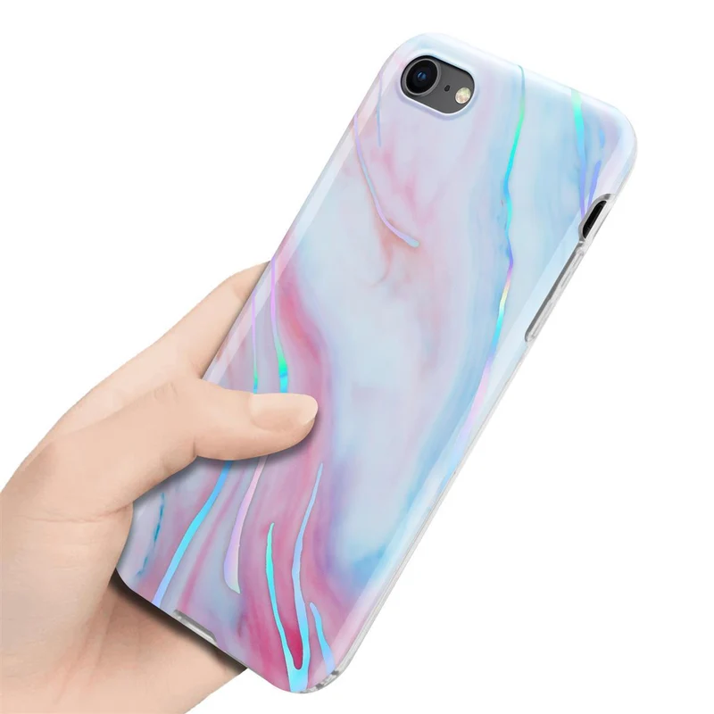 Cadorabo Hülle kompatibel mit Apple iPhone 7 / 7S / 8 / SE 2020 Schutzhülle aus TPU Silikon mit Muster Mosaik