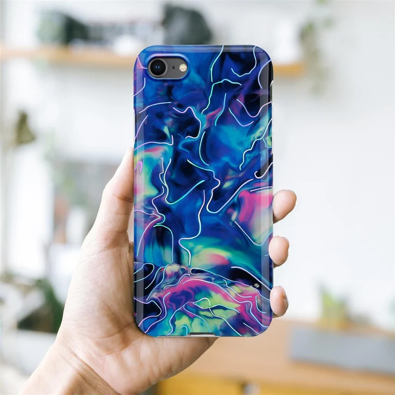 Cadorabo Hülle kompatibel mit Apple iPhone 7 / 7S / 8 / SE 2020 Schutzhülle aus TPU Silikon mit Muster Mosaik