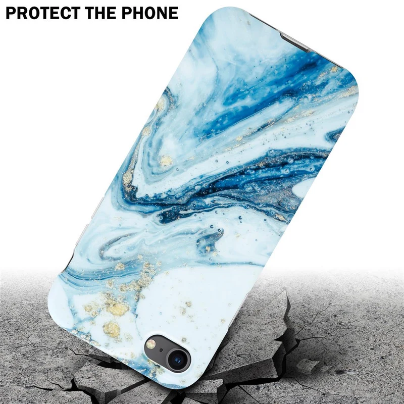Cadorabo Hülle kompatibel mit Apple iPhone 7 / 7S / 8 / SE 2020 Schutzhülle aus TPU Silikon mit Muster Mosaik