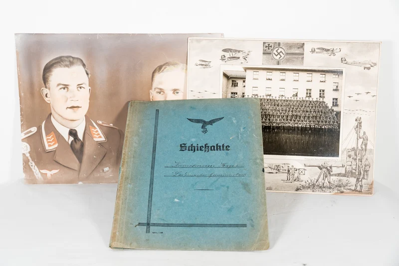 Konvolut-Dokumente gehörten zwei Brüdern, beide Luftwaffe Flak