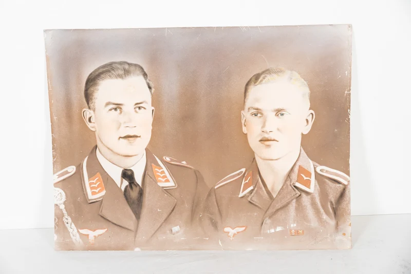 Konvolut-Dokumente gehörten zwei Brüdern, beide Luftwaffe Flak
