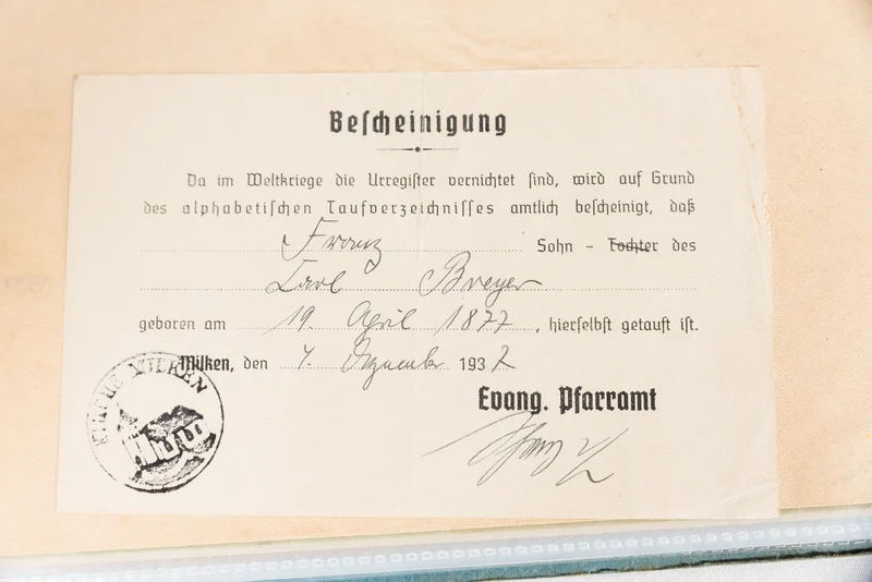 Konvolut-Dokumente gehörten zwei Brüdern, beide Luftwaffe Flak