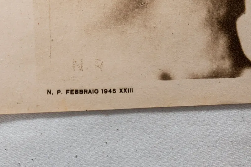 Benito Mussolini Plakat - Mailand 16 - cm 12x1945