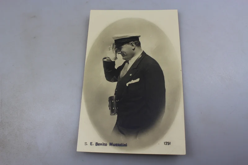 Postkarte Benito Mussolini