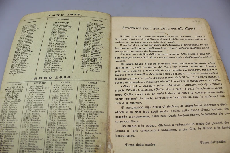 Schultagebuch für das Jahr 1934/35