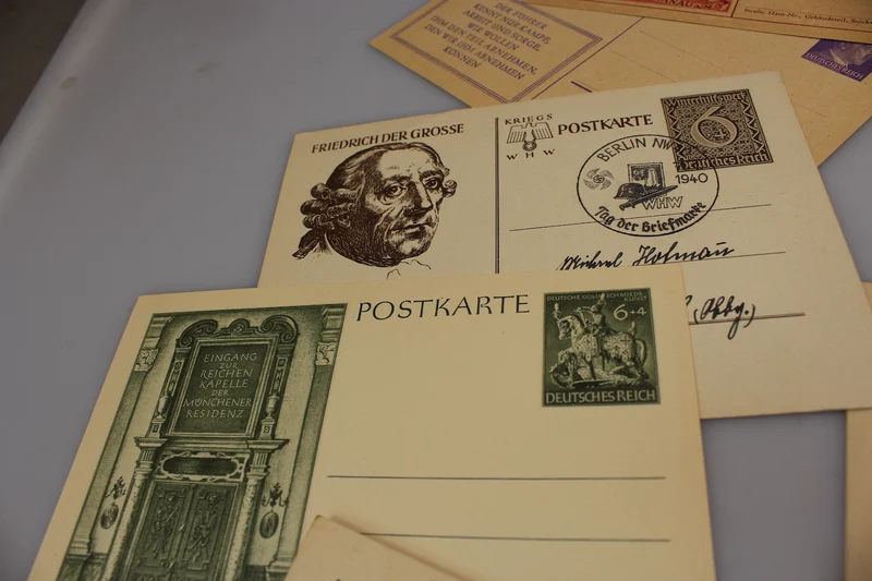 Nr. 10 Postkarten mit Frankatur und Stempeln III° Reichszeit