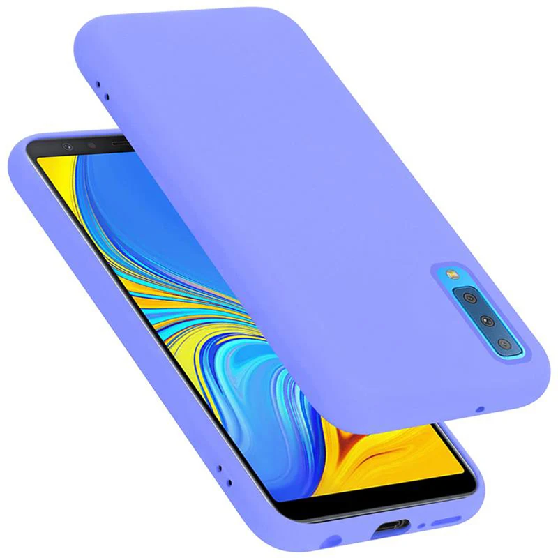 Cadorabo Hülle kompatibel mit Samsung Galaxy A7 2018 Schutzhülle aus flexiblem TPU Silikon