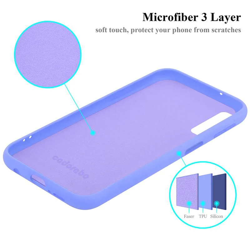 Cadorabo Hülle kompatibel mit Samsung Galaxy A7 2018 Schutzhülle aus flexiblem TPU Silikon